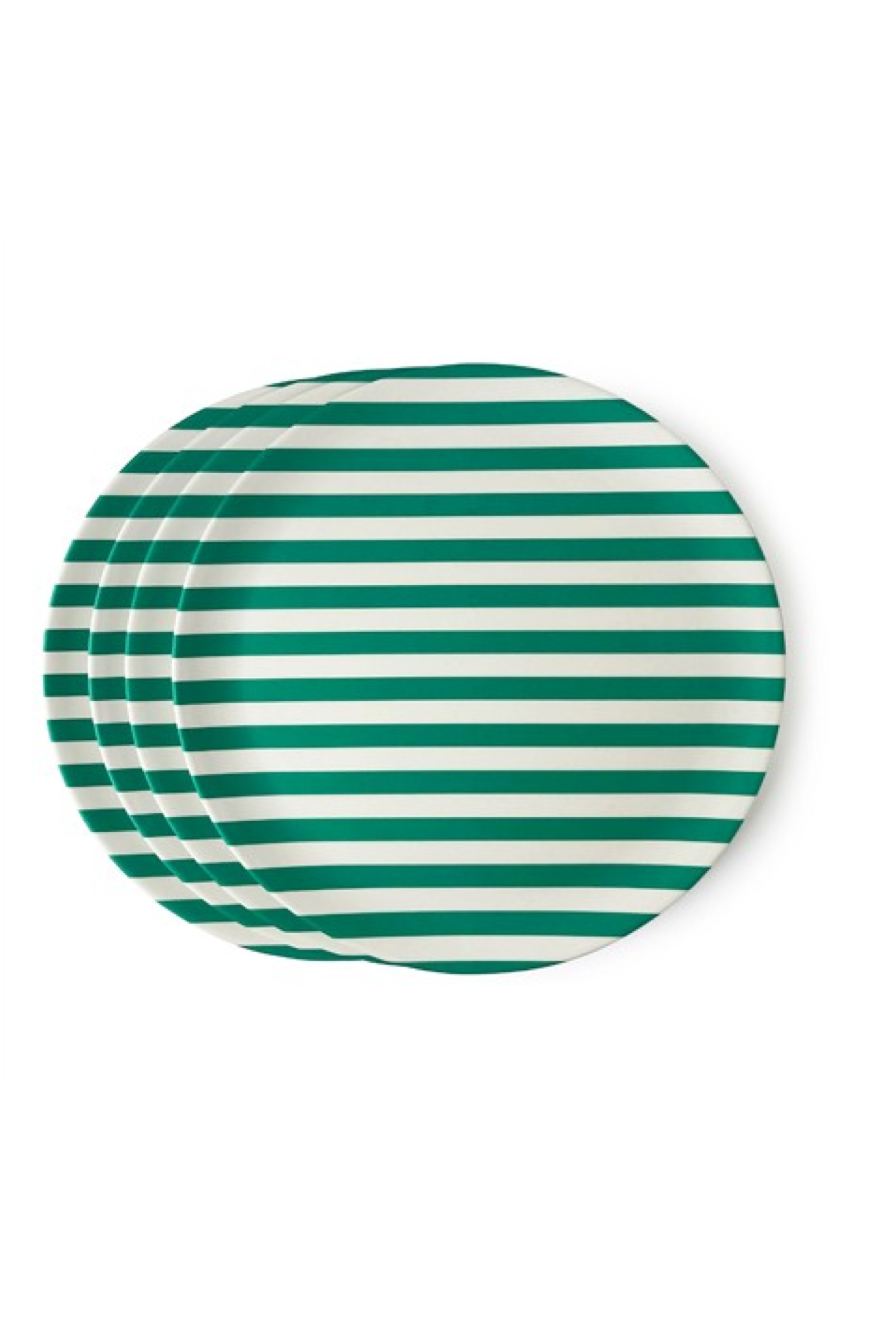 Green Stripe Dinner Plate 10" - Thumbnail 3