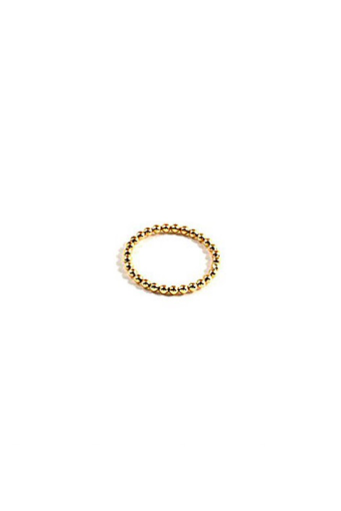 Gold Orb Stack Ring
