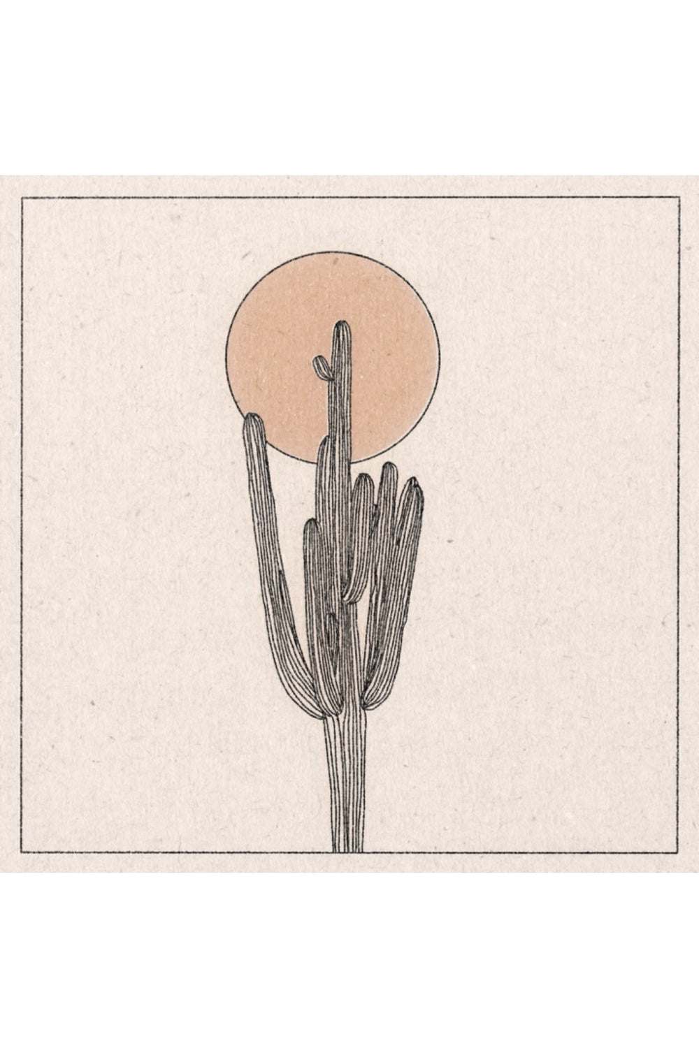 Lone Cactus Print