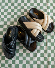Black Driving Force Sandal