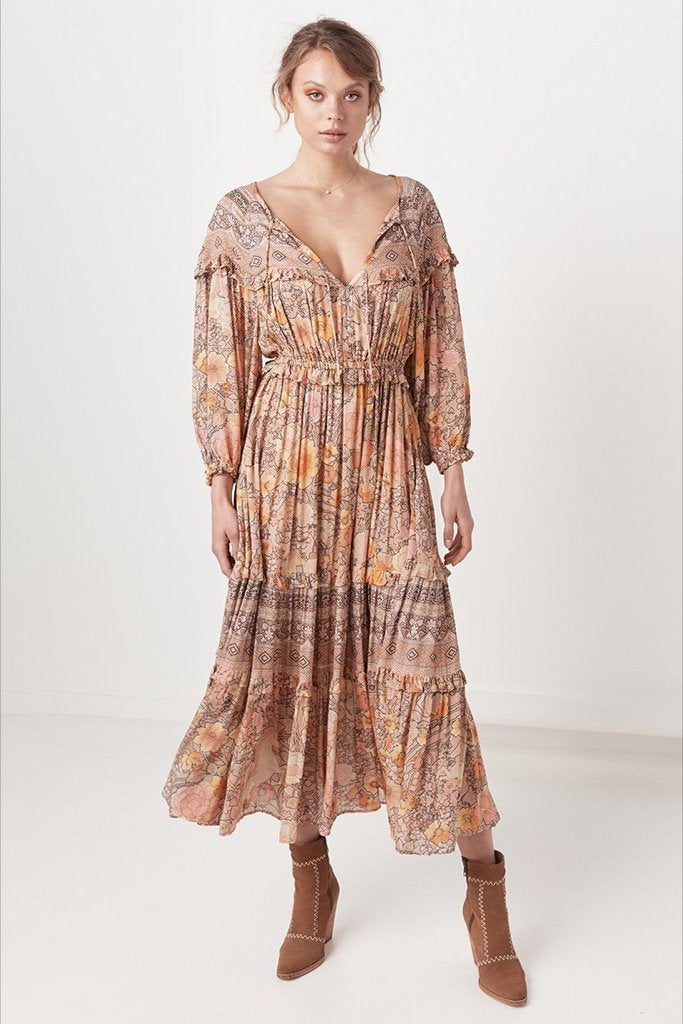 spell amethyst boho dress Spell & The Gypsy Amethyst Gown Blush 191111C91