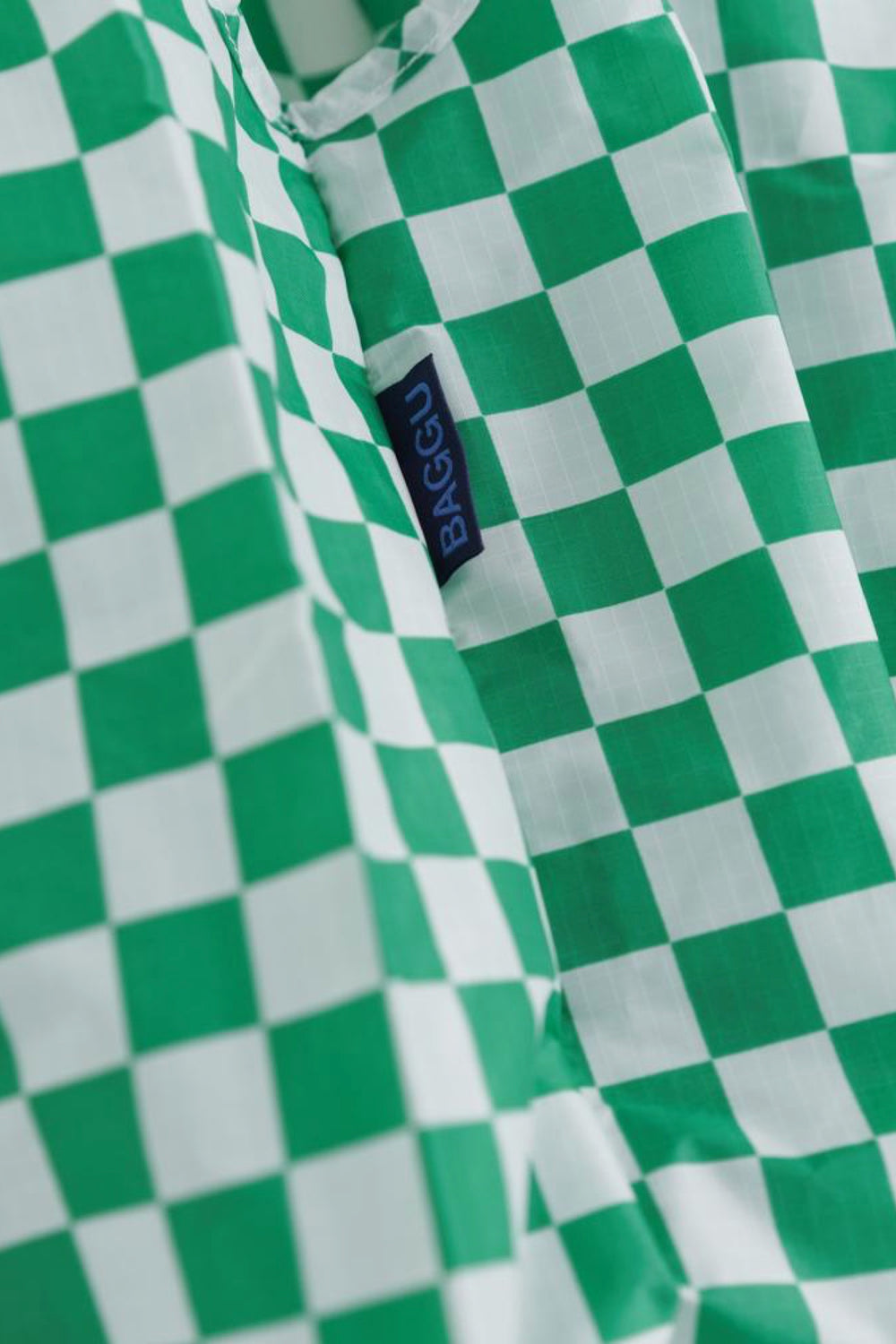 Baggu green store checkerboard