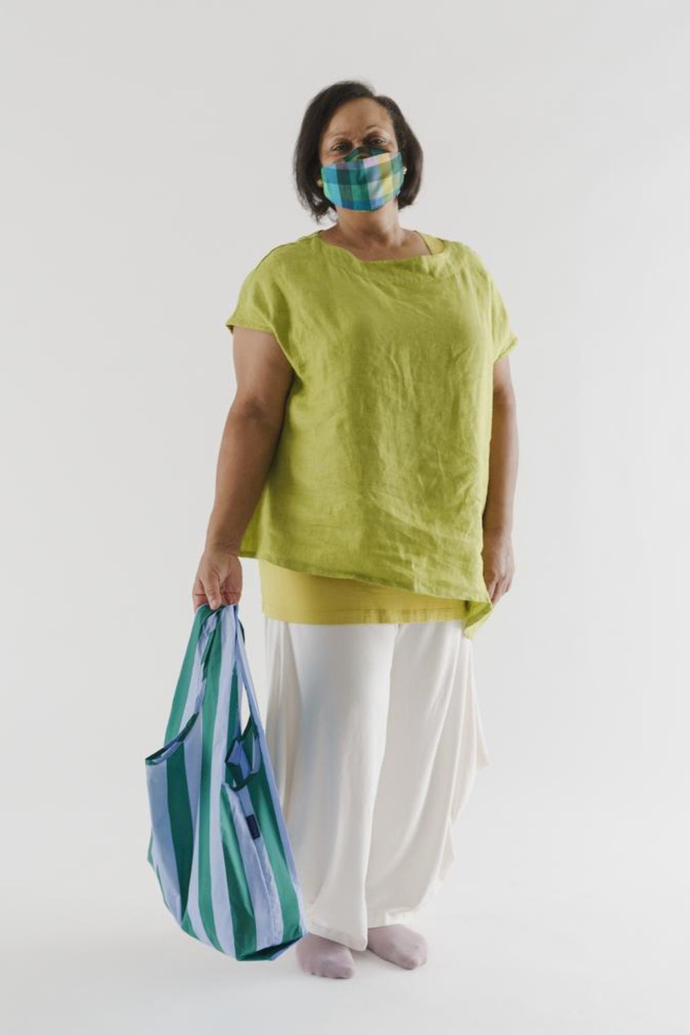 Periwinkle Stripe Baggu