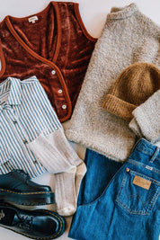 Winter Hue High Rise Barrel Jean