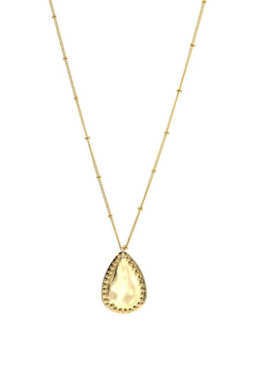 Gold Medium Drop Necklace