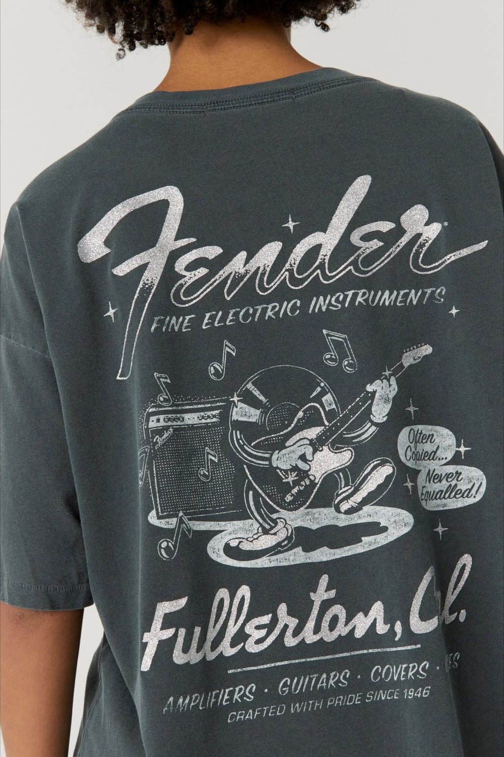 Fender Fullerton CA Glitter Merch Tee