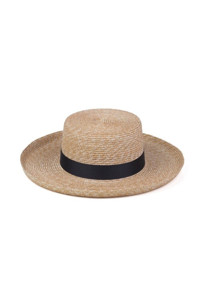 Natural Violette Boater