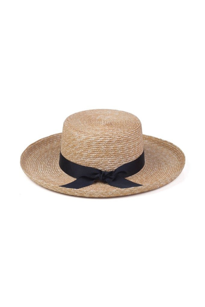 Natural Violette Boater
