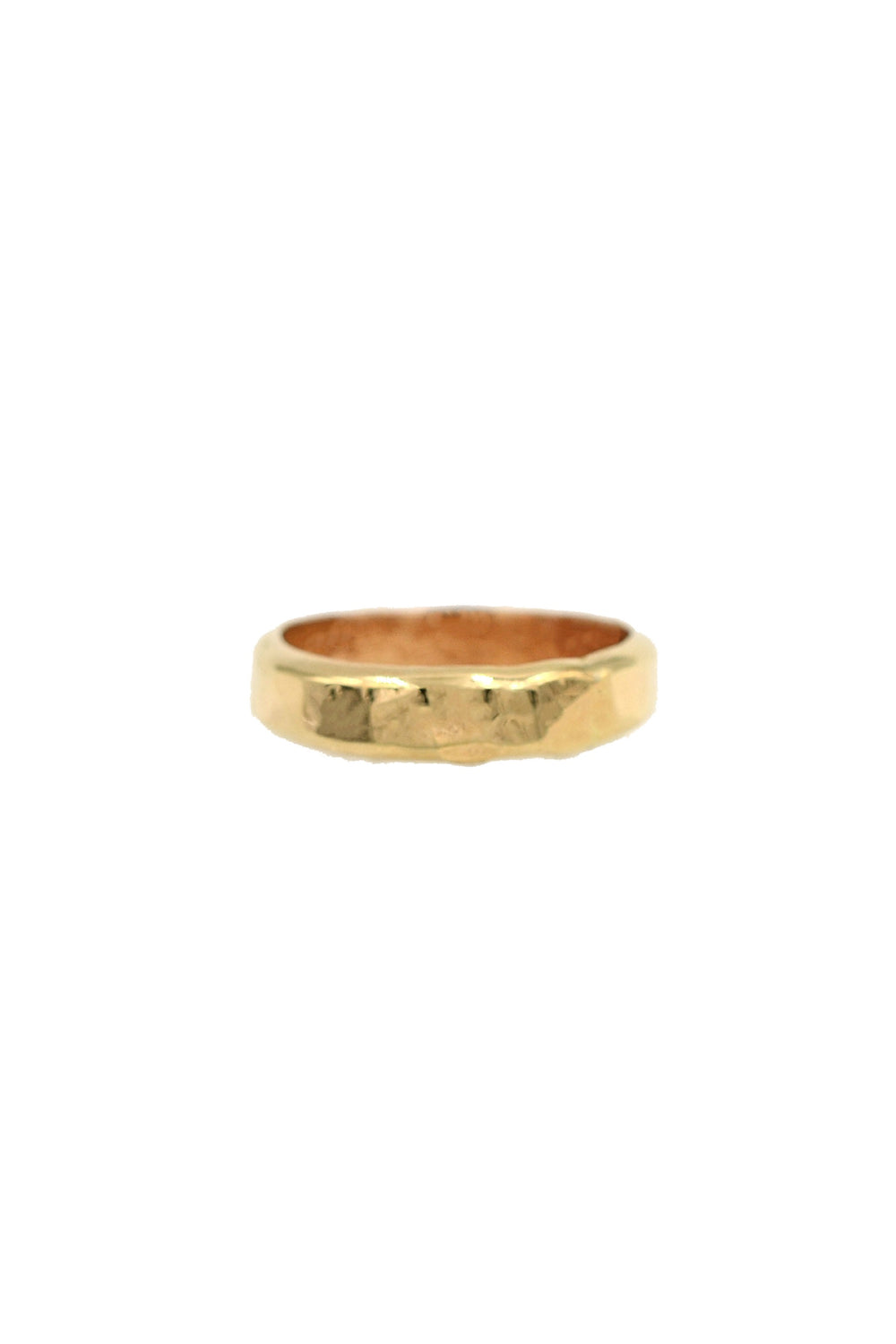 Gold Hammered Valor Ring