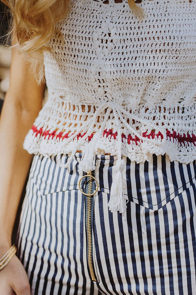 Navy Stripe Jesse Pant