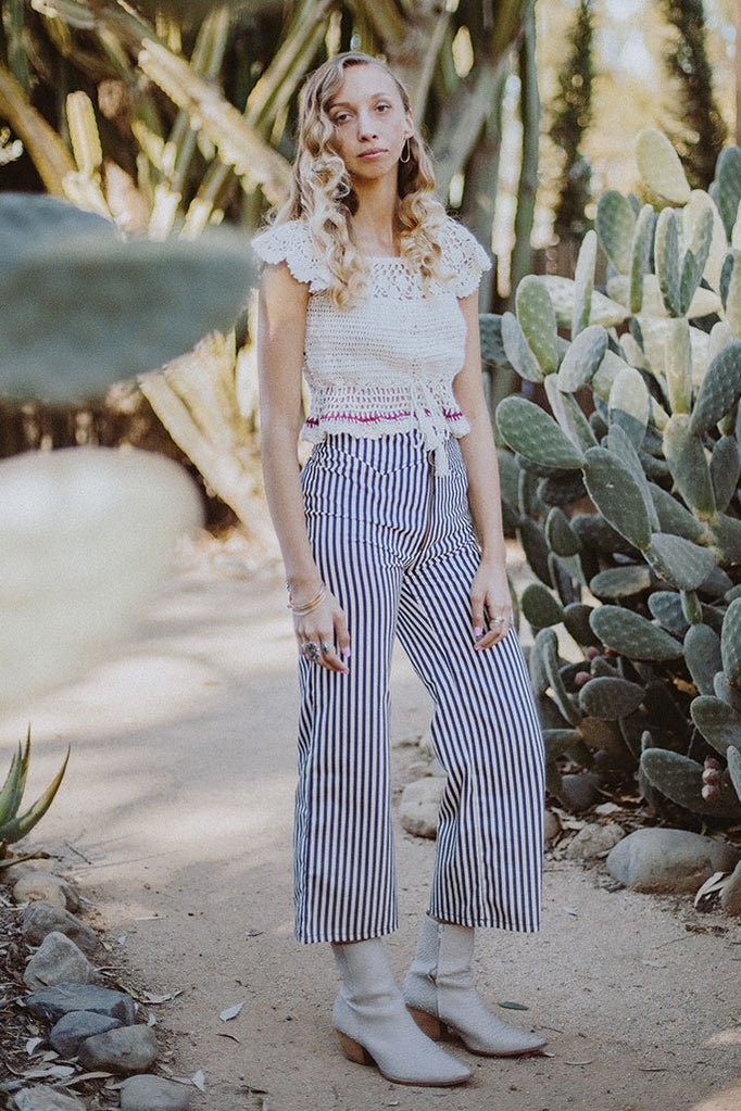 Navy Stripe Jesse Pant