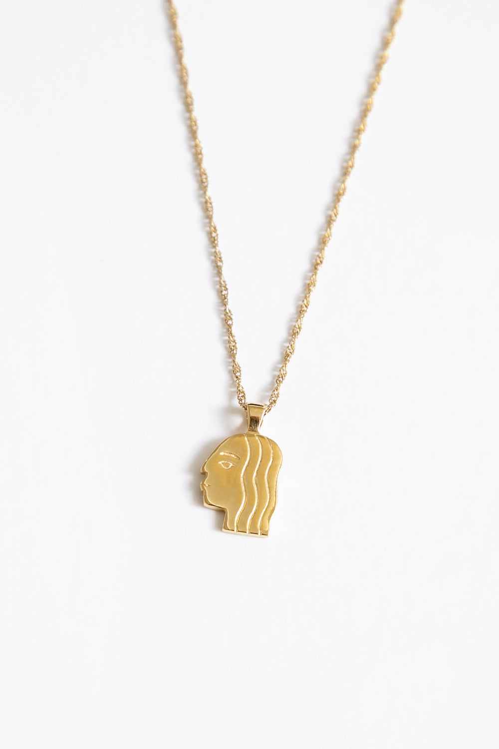 Gold Paloma Charm Necklace