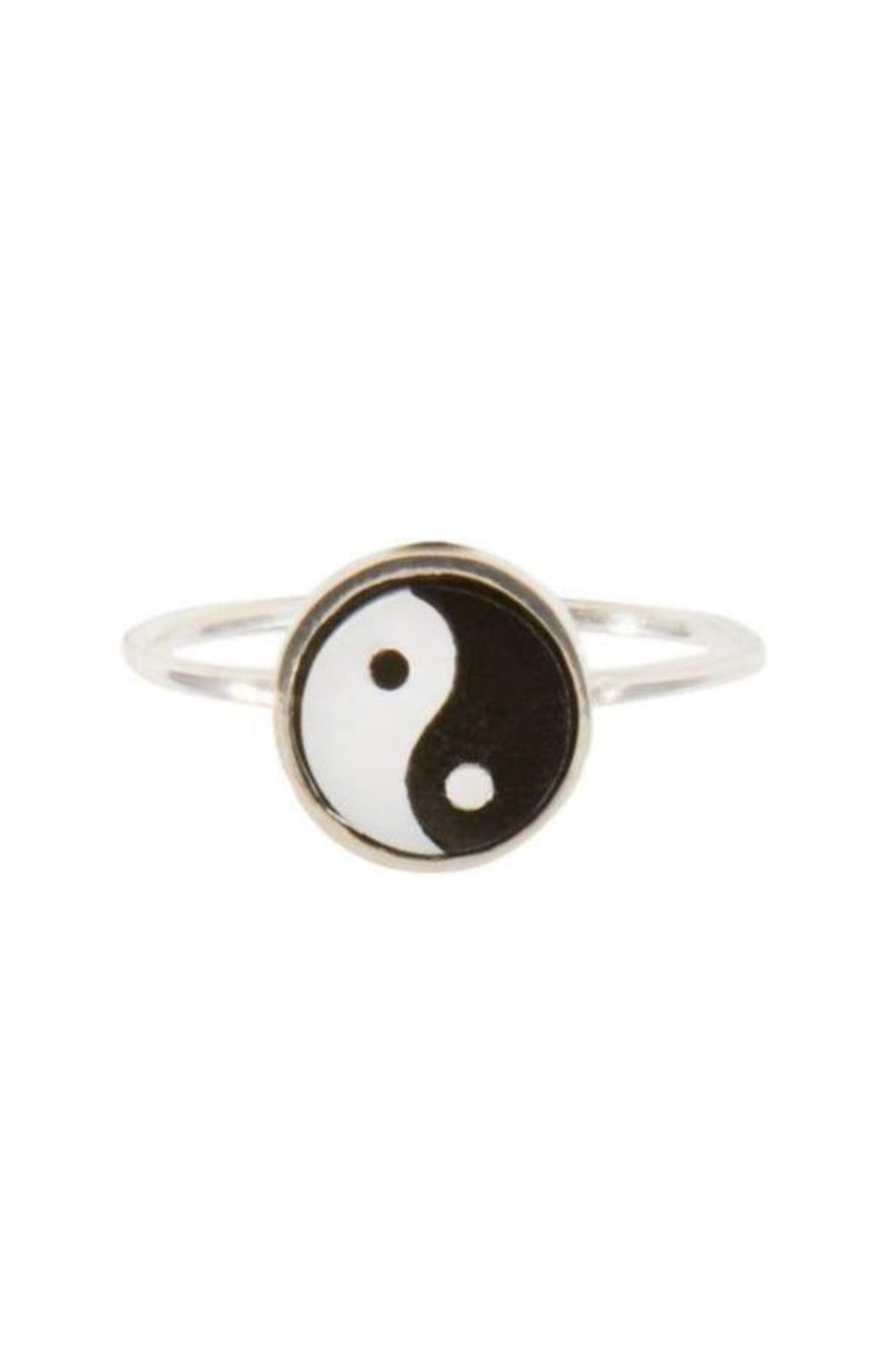 Silver Mini Yin Yang Ring