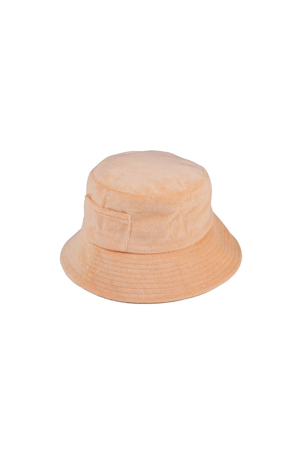 Peach Terry Wave Bucket Hat
