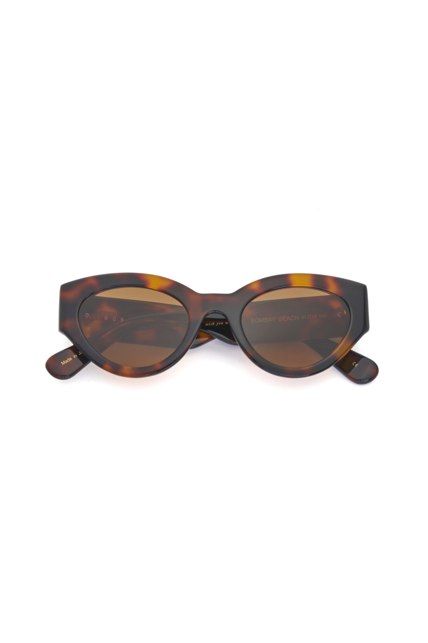 Brown Tortoise Bombay Beach Sunglasses