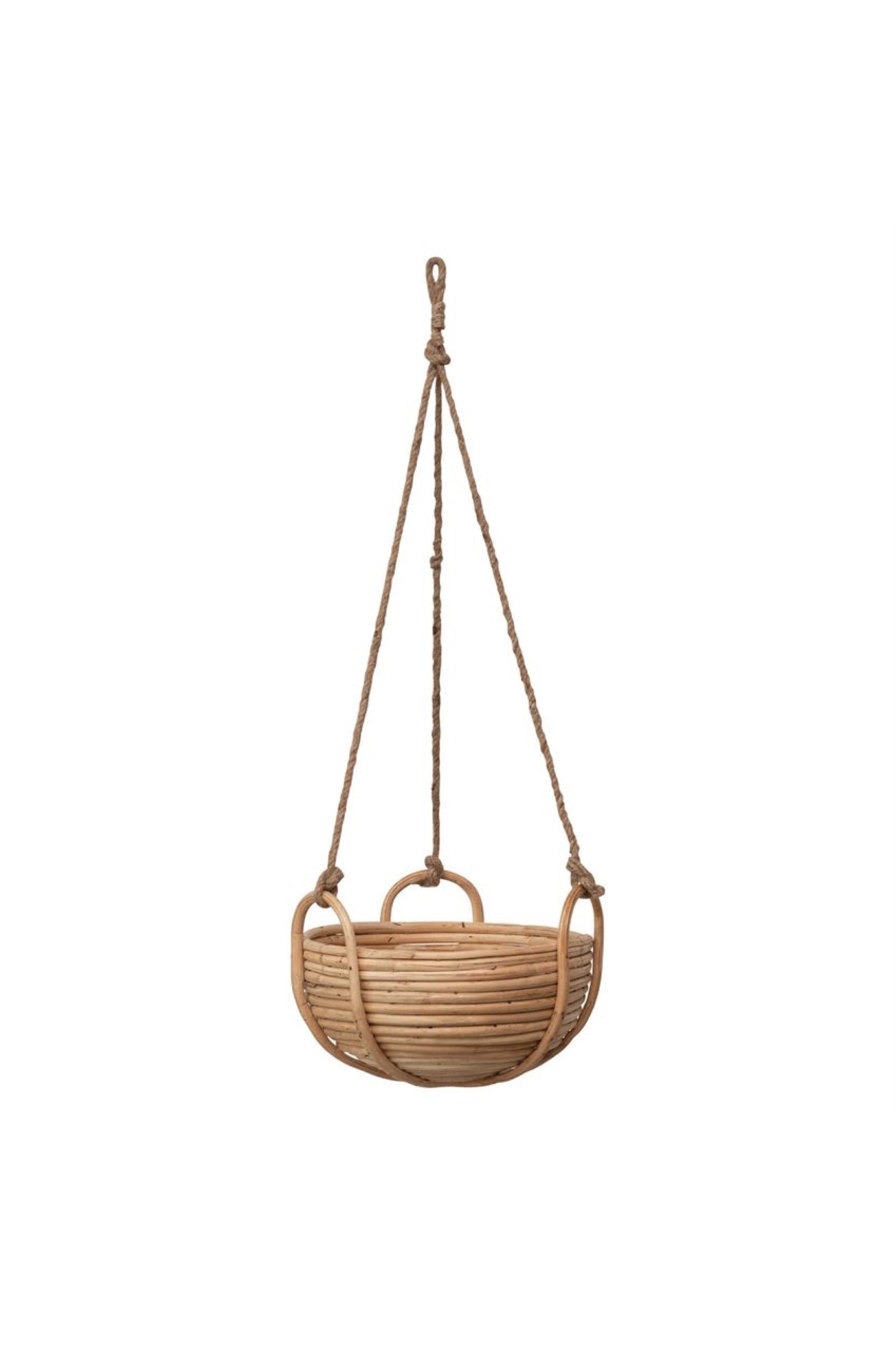 Hanging Cane Basket — Prism Boutique