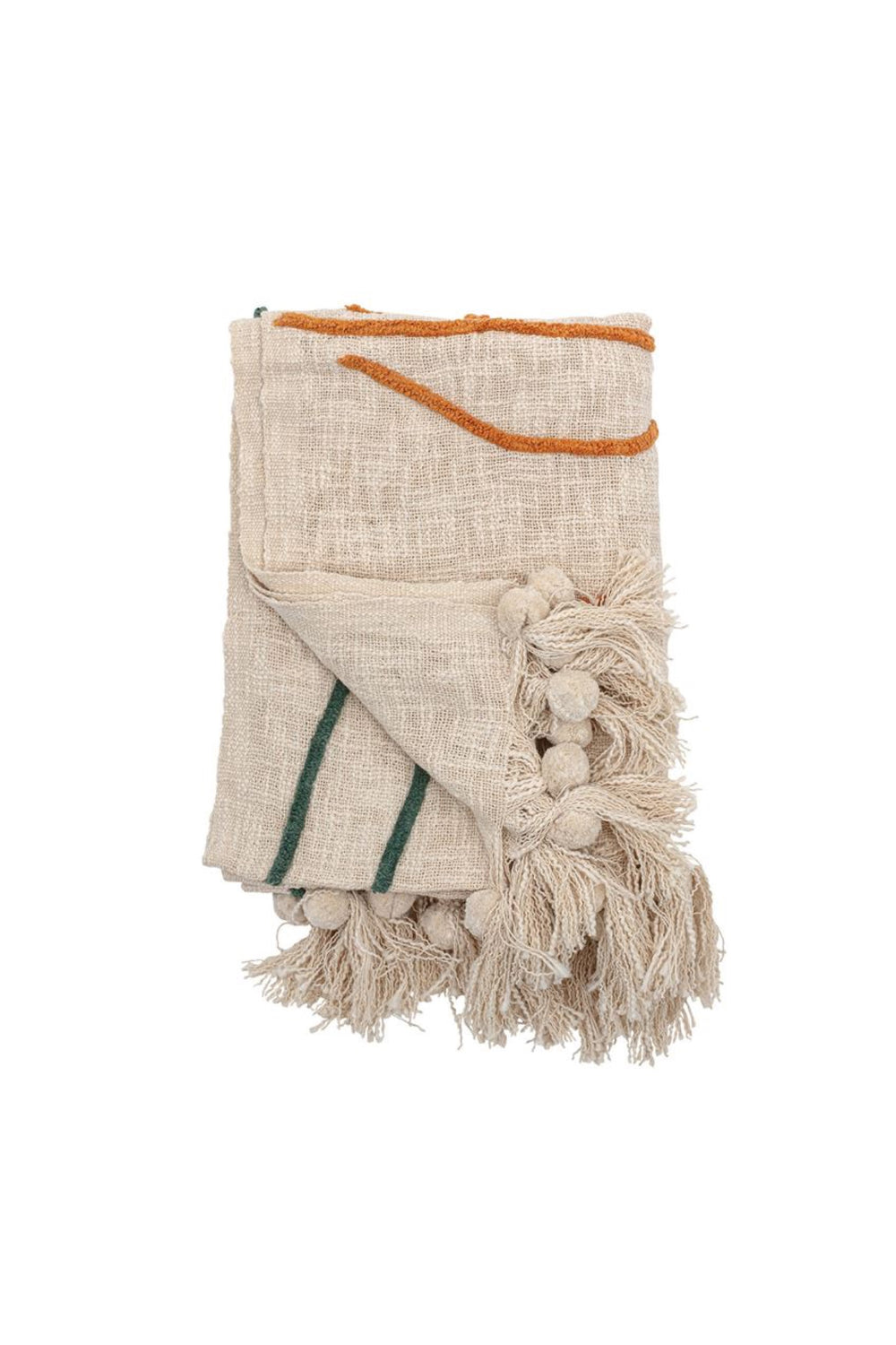 Abstract Embroidered Throw