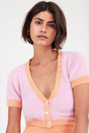 Pink Alanis Crop Cardi