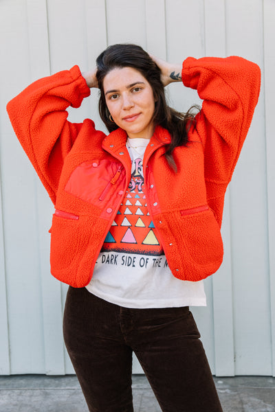 Red Hit The Slopes Jacket – Prism Boutique
