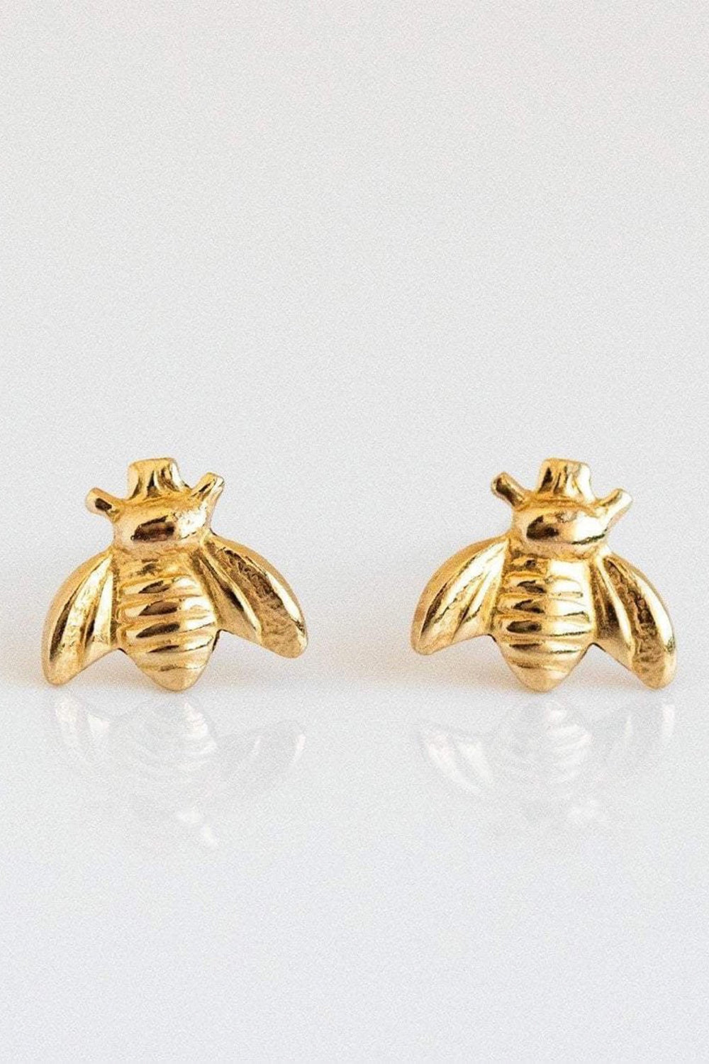 Gold Bee Studs