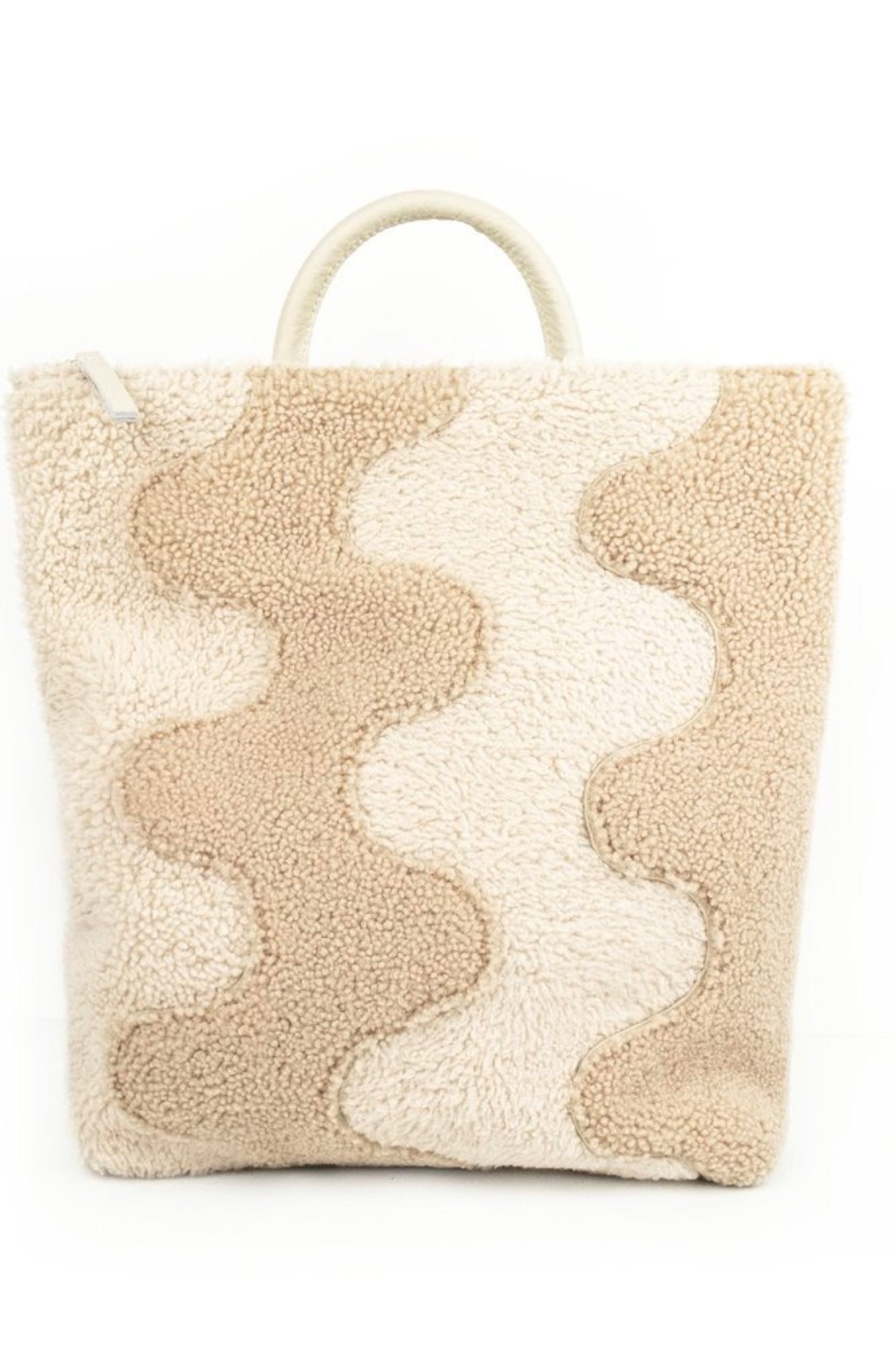 Beige Waves Backpack