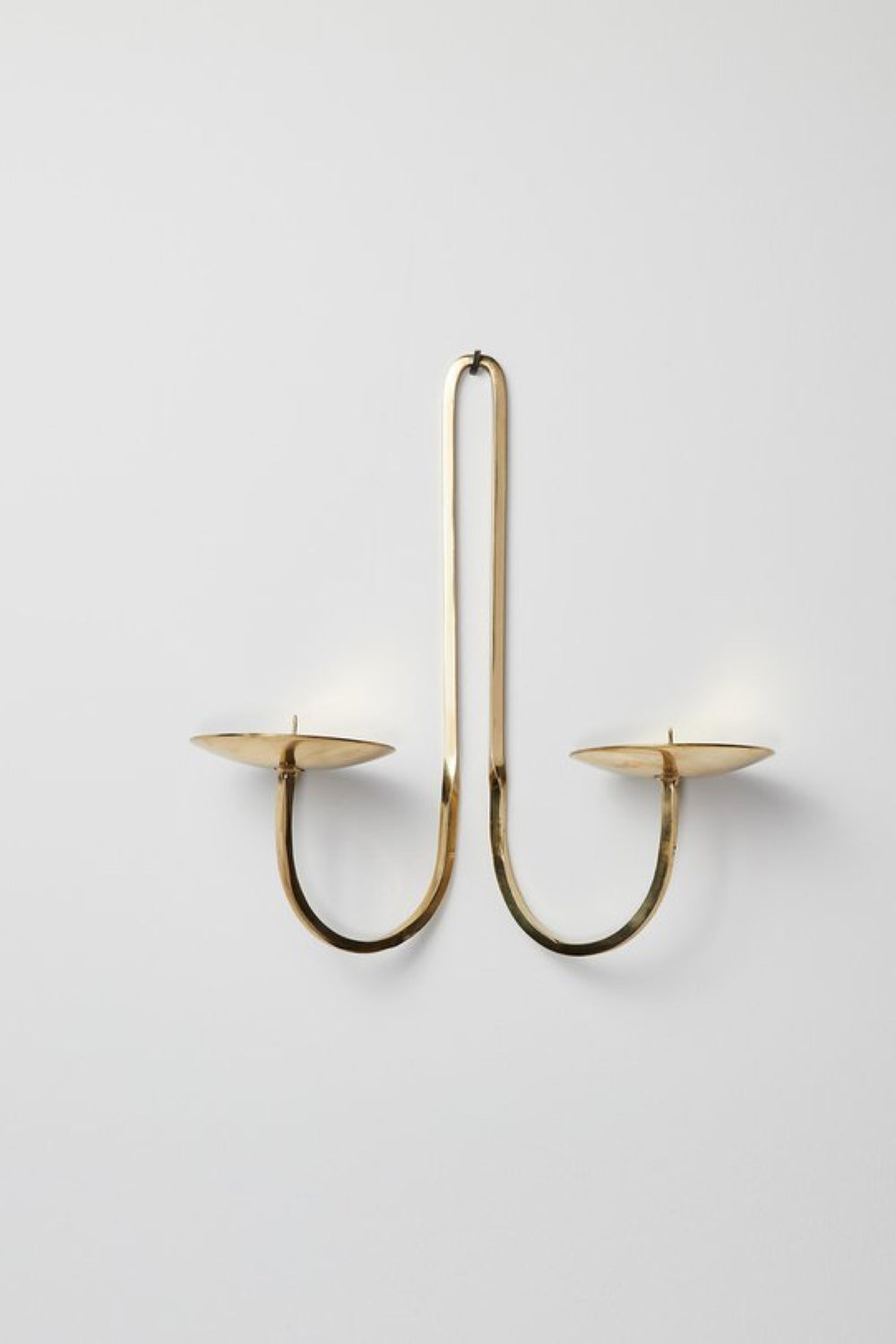 Brass Double Arm Candle Holder