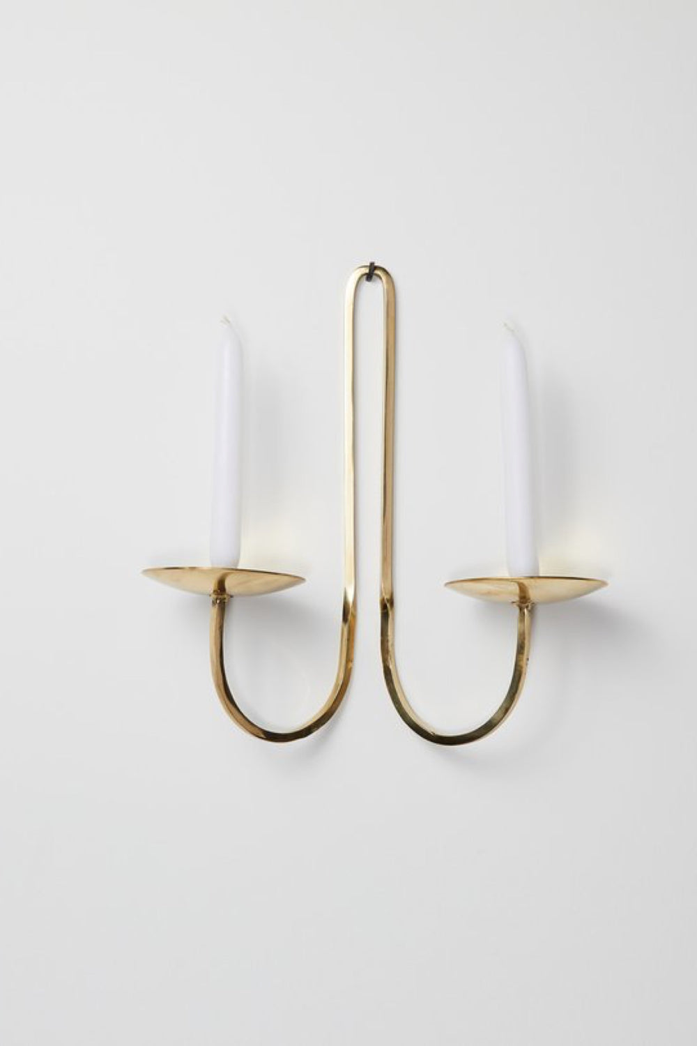 Brass Double Arm Candle Holder