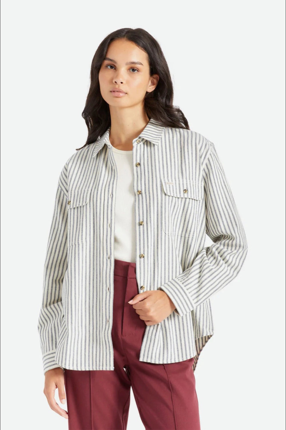 Dove Stripe Bowery Flannel
