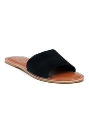Black Suede Cabana Sandal