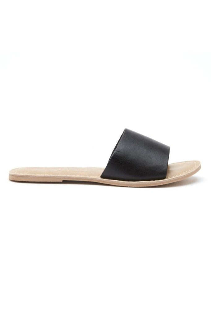 Black Leather Cabana Sandal