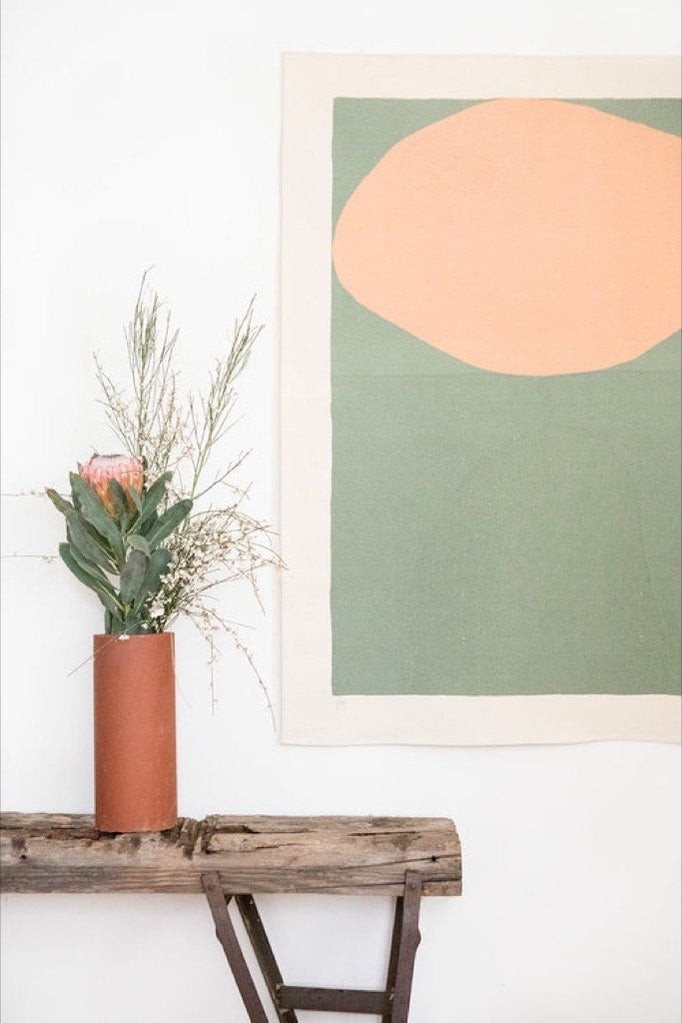 Small Sage Protea Canvas Print