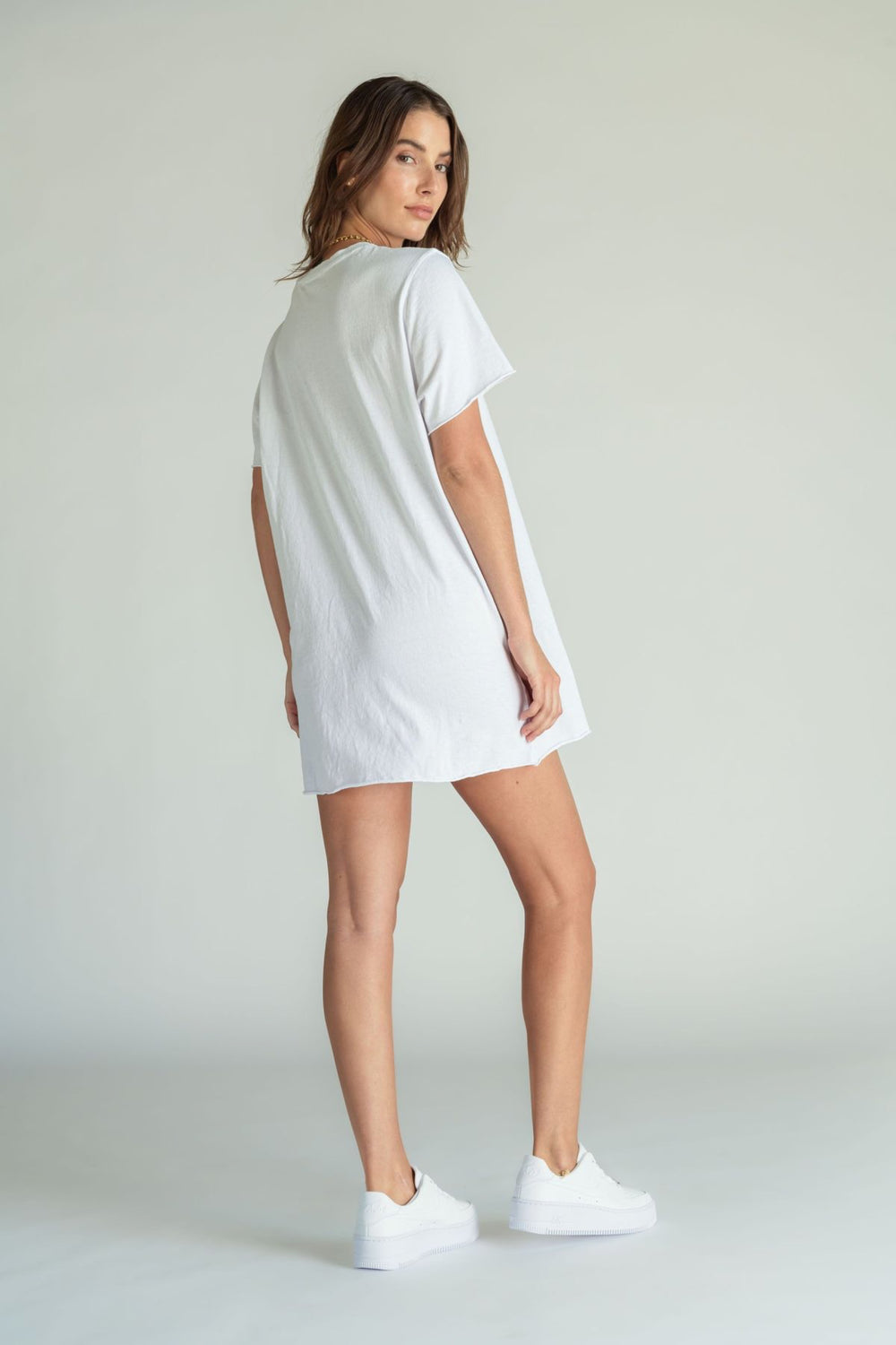 White Zepplin Tee Dress