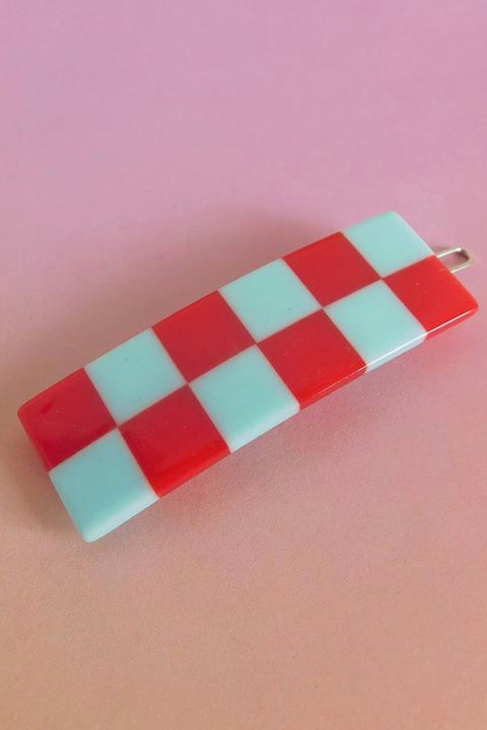 Red + Sky Blue Cecile Clip