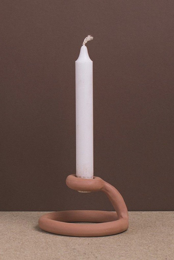 Terracotta Uni Candlestick