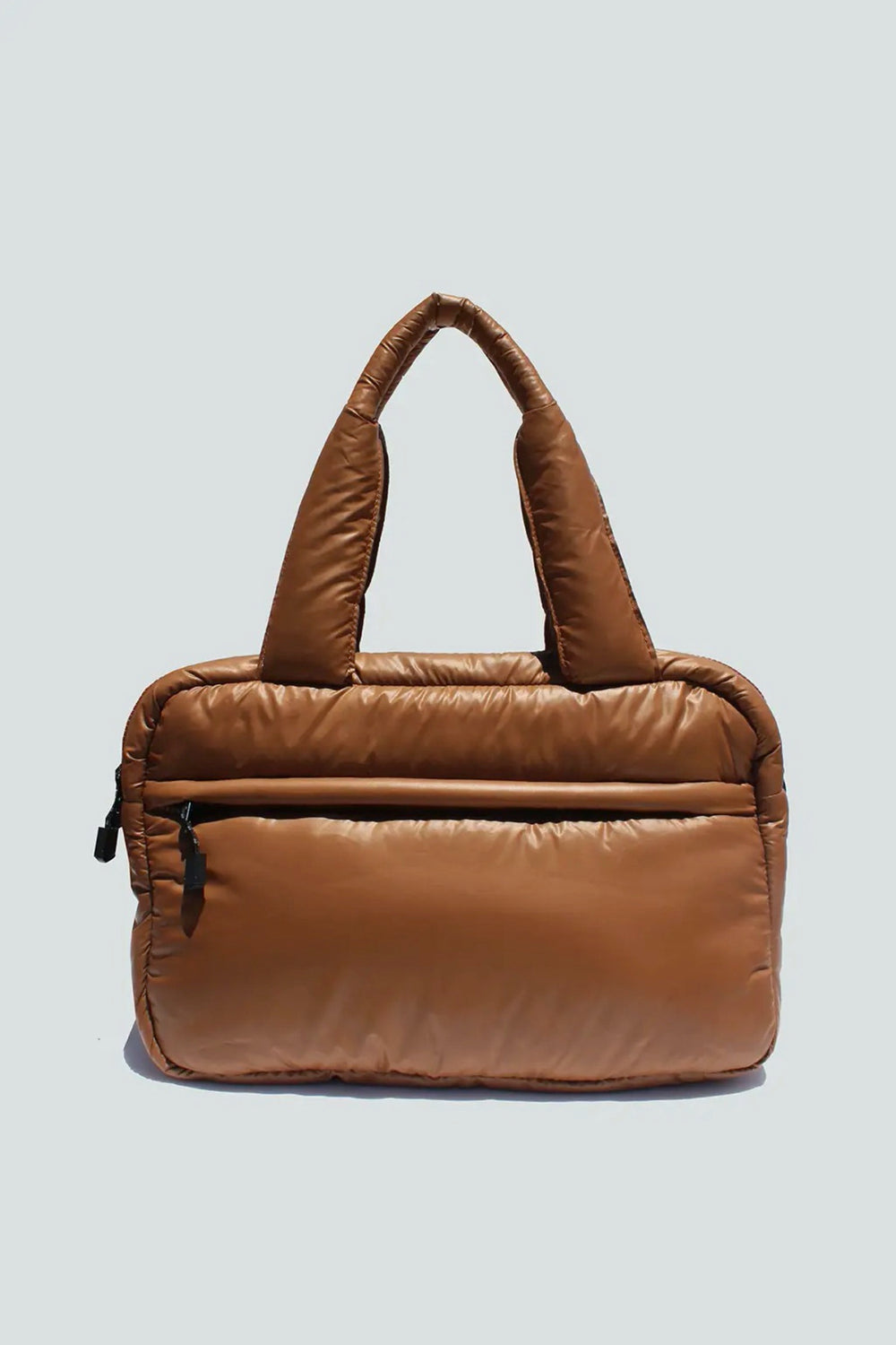 Caramel Puffy Duffel Bag