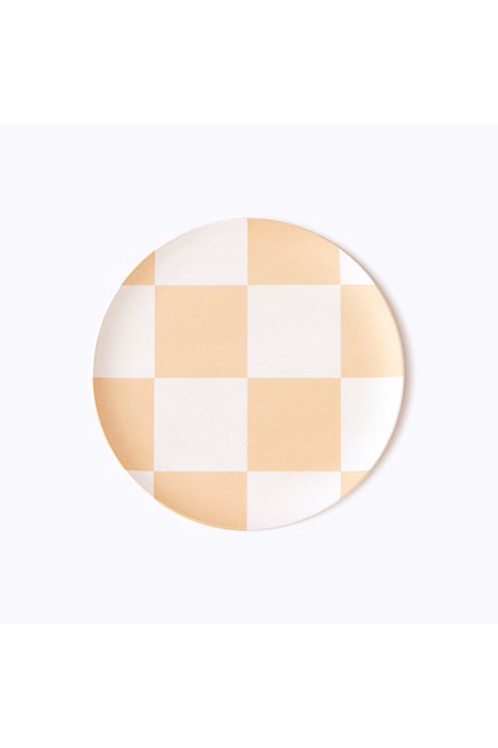 Peach Check Side Plate Set