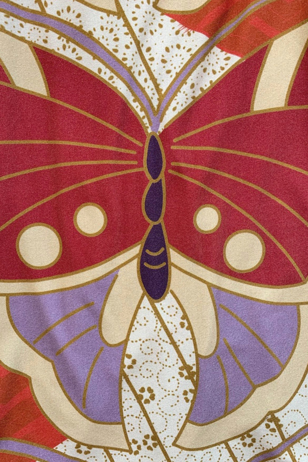 Red Butterfly Diana Dress