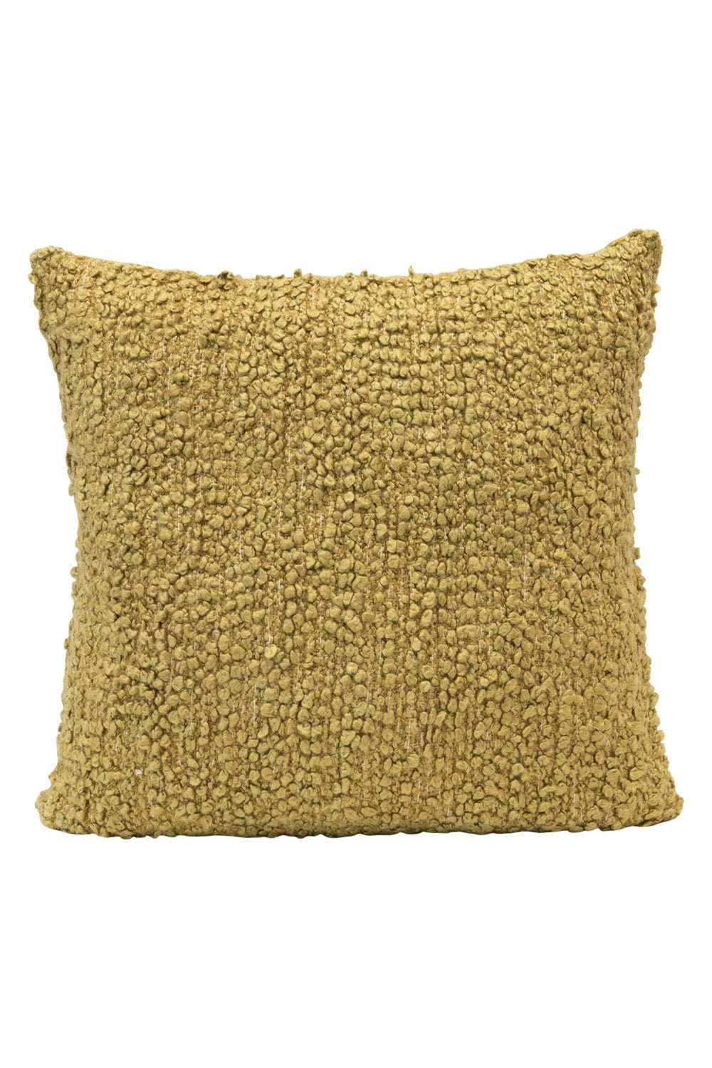 Chartreuse Boucle Pillow