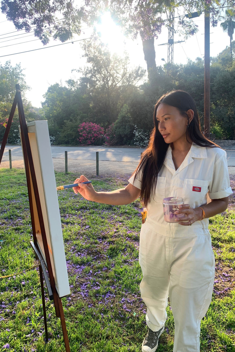 White Cuffed Coveralls