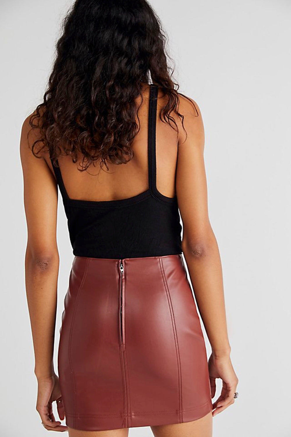 Double Dare Modern Femme Vegan Leather Skirt