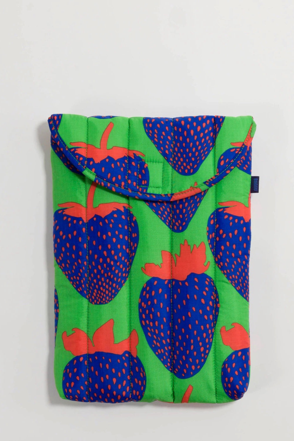 Electric Strawberry Cobalt Puffy Laptop Sleeve