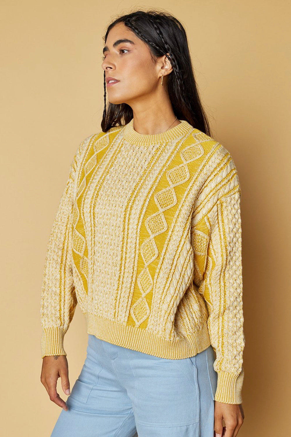 Canary Fisherman Sweater