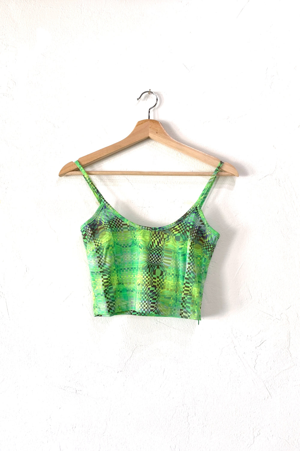 Shiny Green Oasis Top