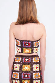 Patchwork Floral Tube Top