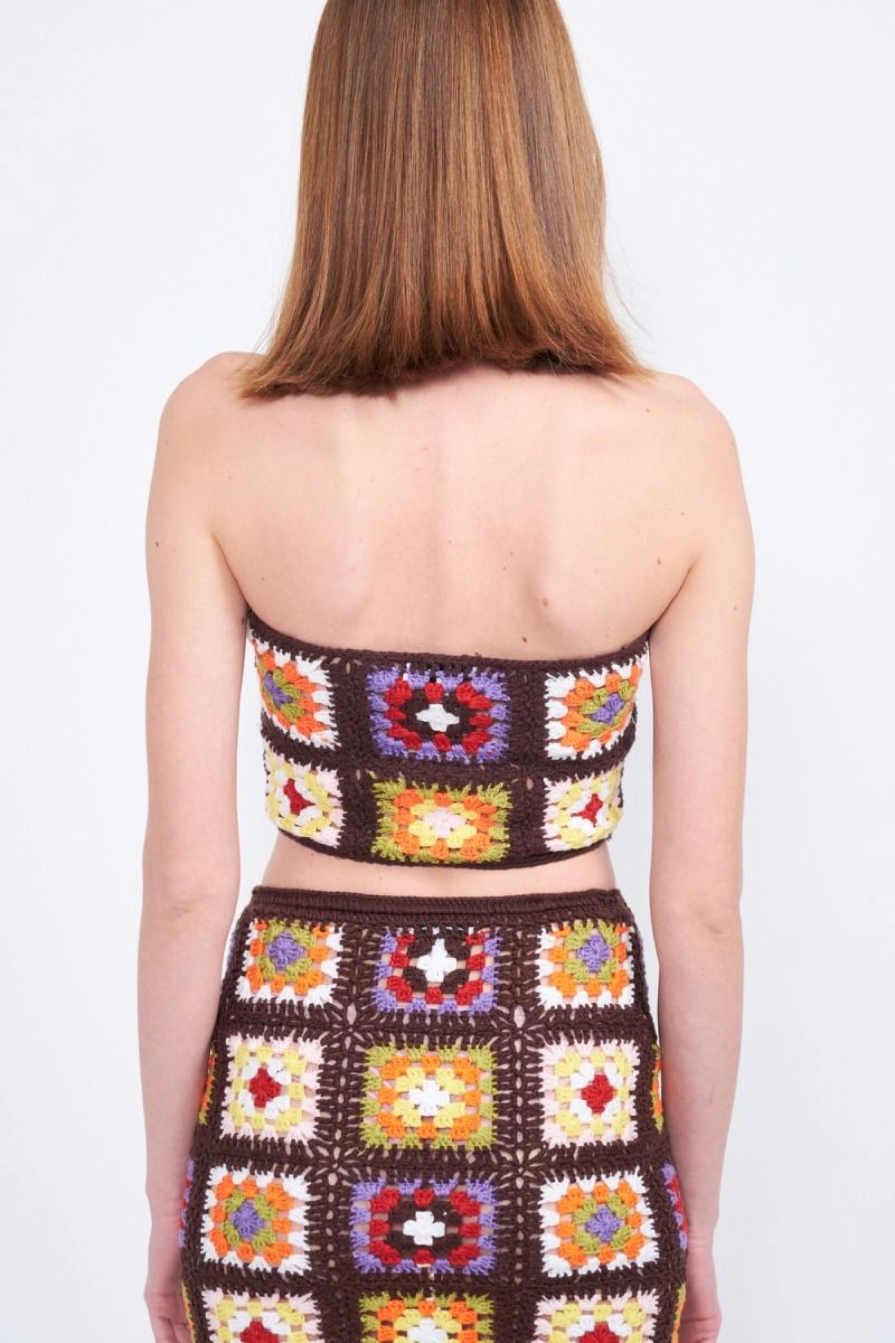 Patchwork Floral Tube Top