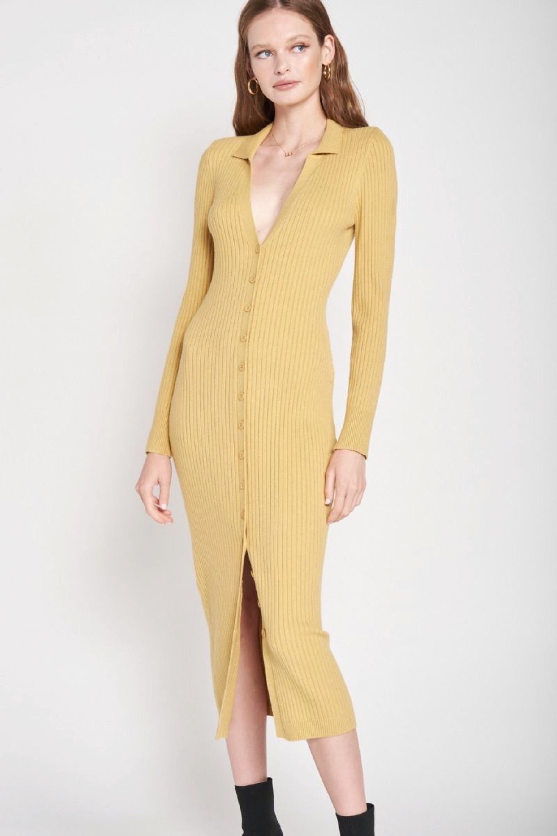 Dijon Button Up Dress