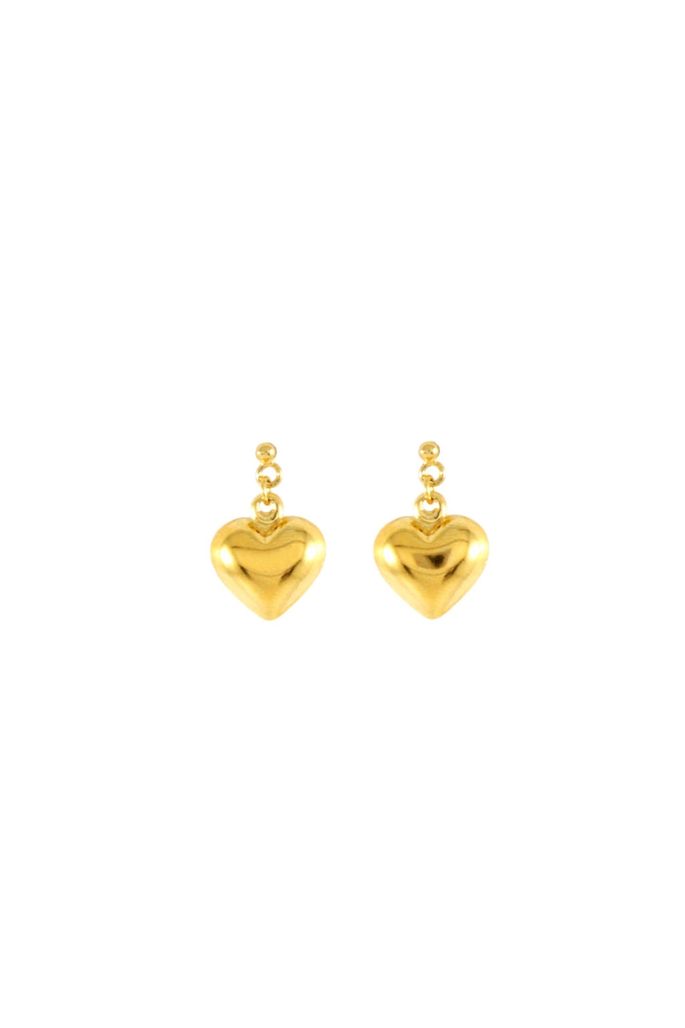 Gold Jo Jo Heart Earrings