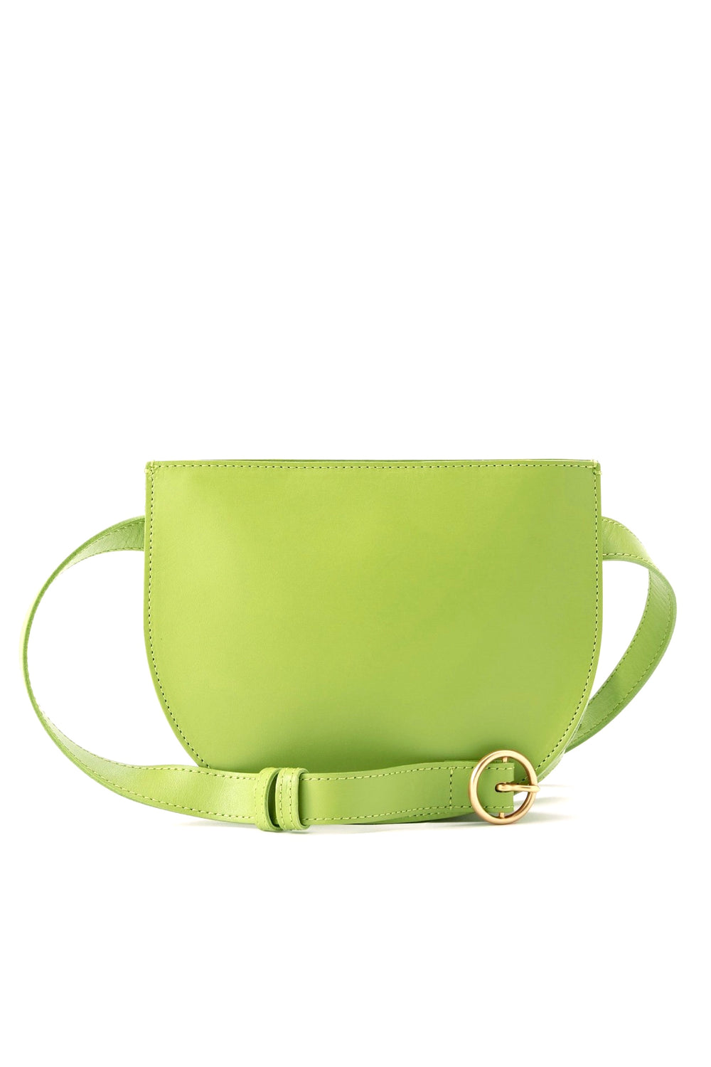 Lime Crescent Belt Bag