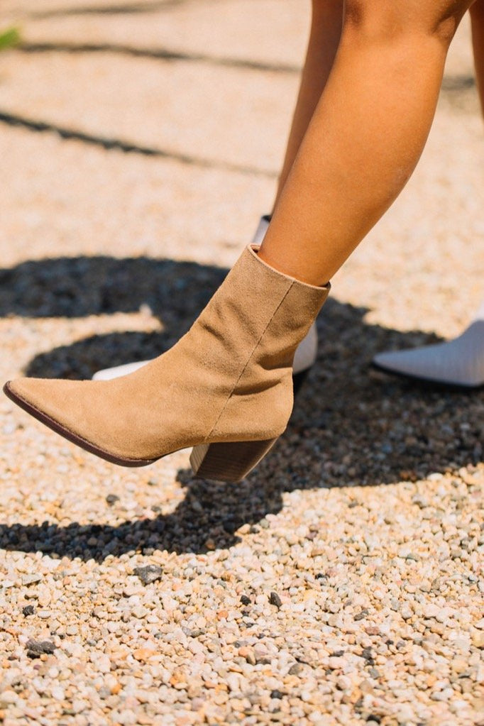 Taupe Suede Caty Boot