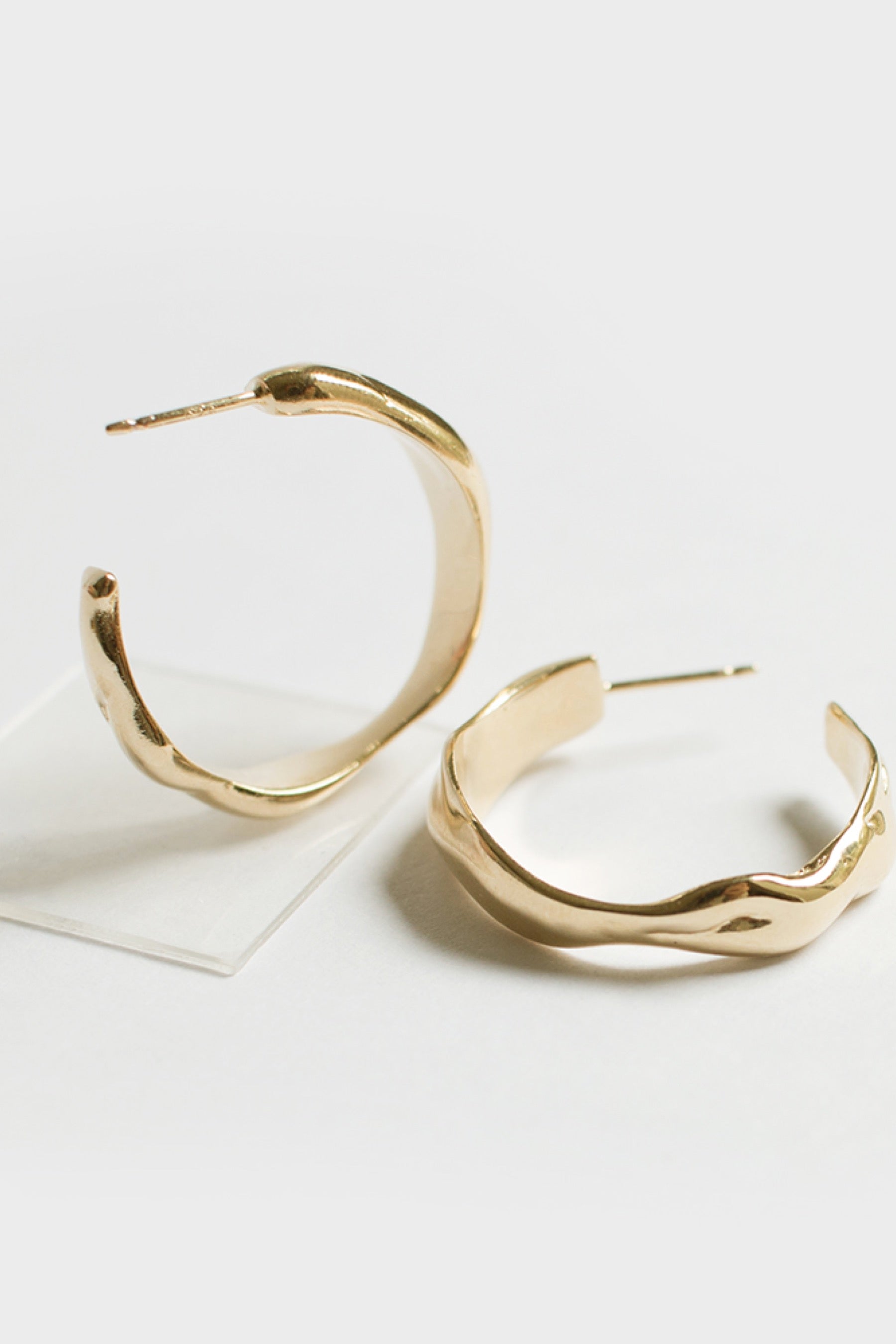 Gold Eau Hoops